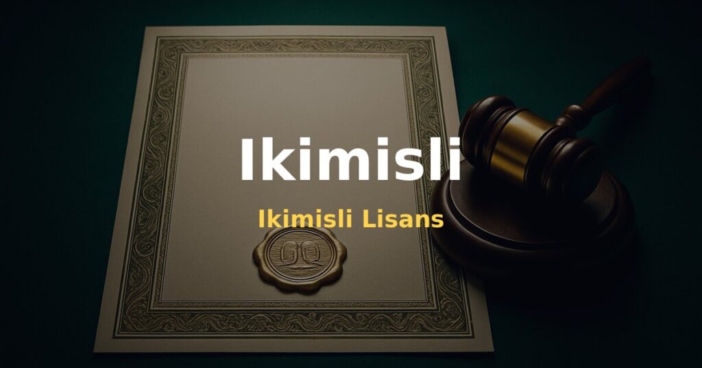 Ikimisli Lisans - Ikimisli